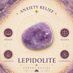 Lepidolite Heart Shape Worry Stone (Thumb Stone)