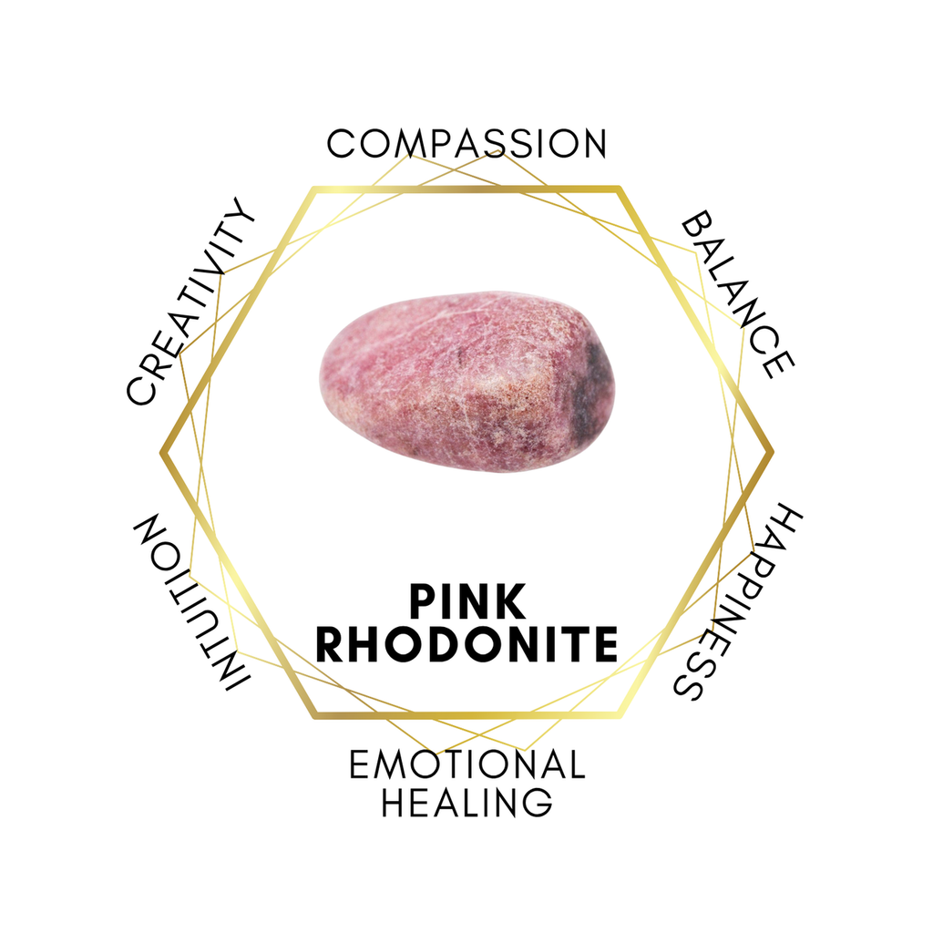 6mm Pink Rhodonite Gemstone Bracelet