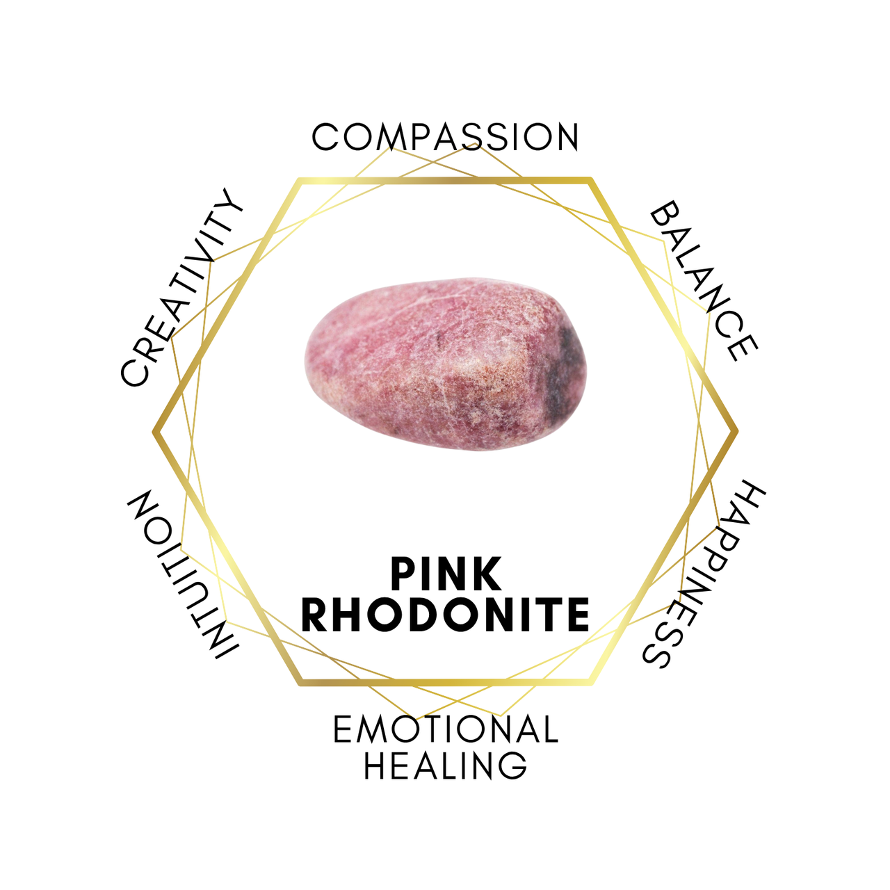 6mm Pink Rhodonite Gemstone Bracelet