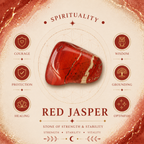 Red Jasper Heart Shape Worry Stone (Thumb Stone)