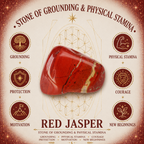4cm Gemstone Mushroom - Red Jasper