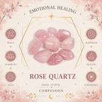 Rose Quartz Heart Shape Worry Stone (Thumb Stone)