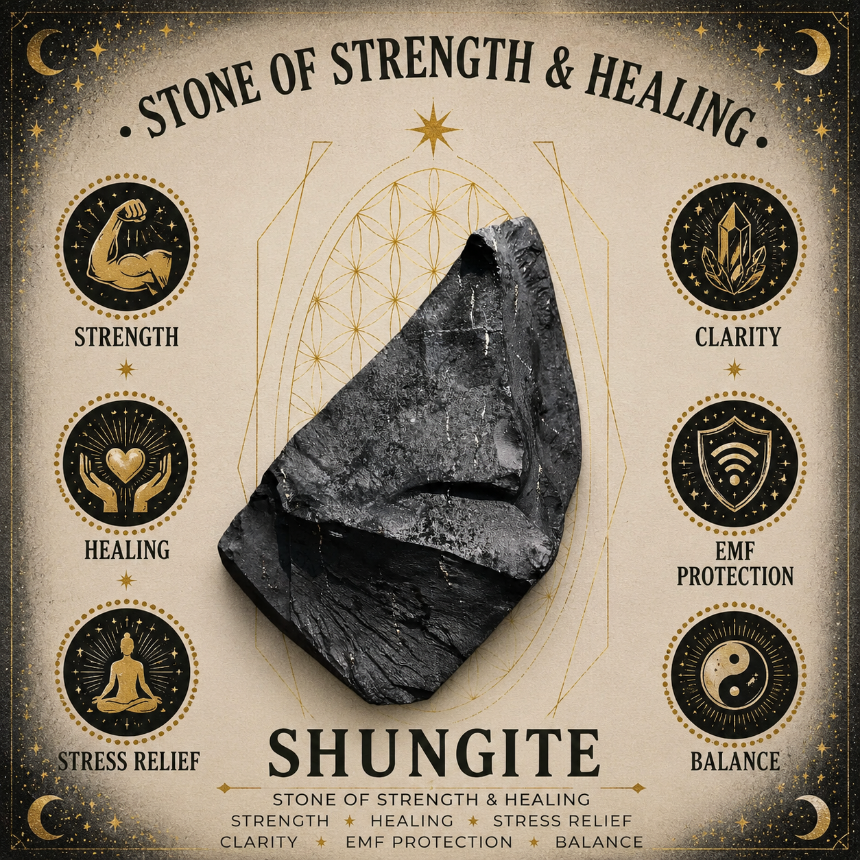 Purification - Shungite with Pink Grapefruit Soy Wax Candle