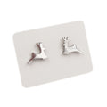 Stainless Steel Stud Earrings - Reindeers