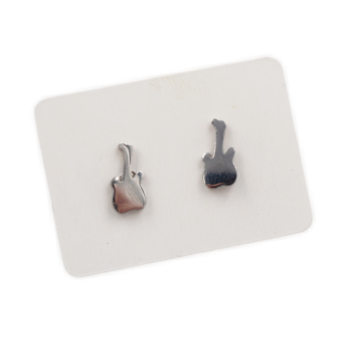Stainless Steel Stud Earrings - Guitars