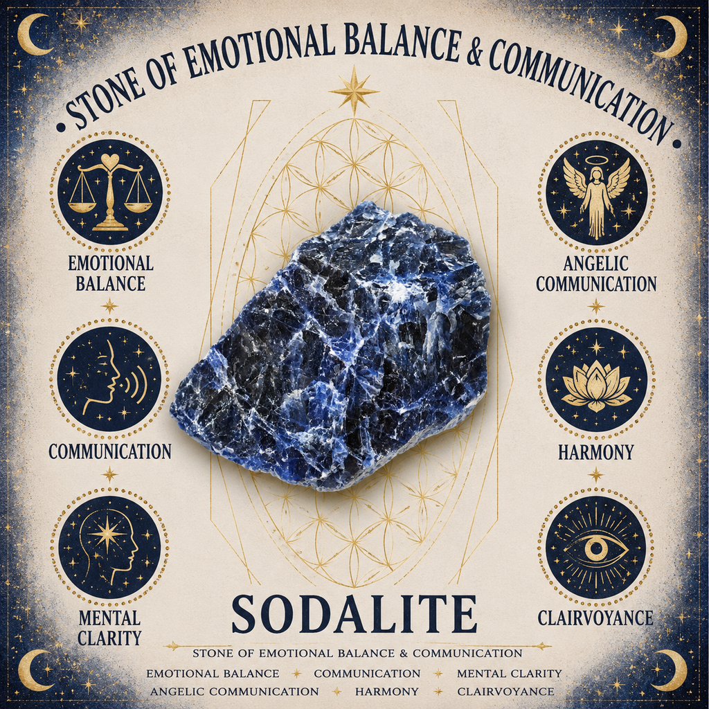 4cm Gemstone Mushroom - Sodalite