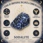 2cm Gemstone Mushroom - Sodalite