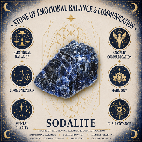 2cm Gemstone Mushroom - Sodalite