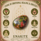 2cm Gemstone Mushroom - Unakite