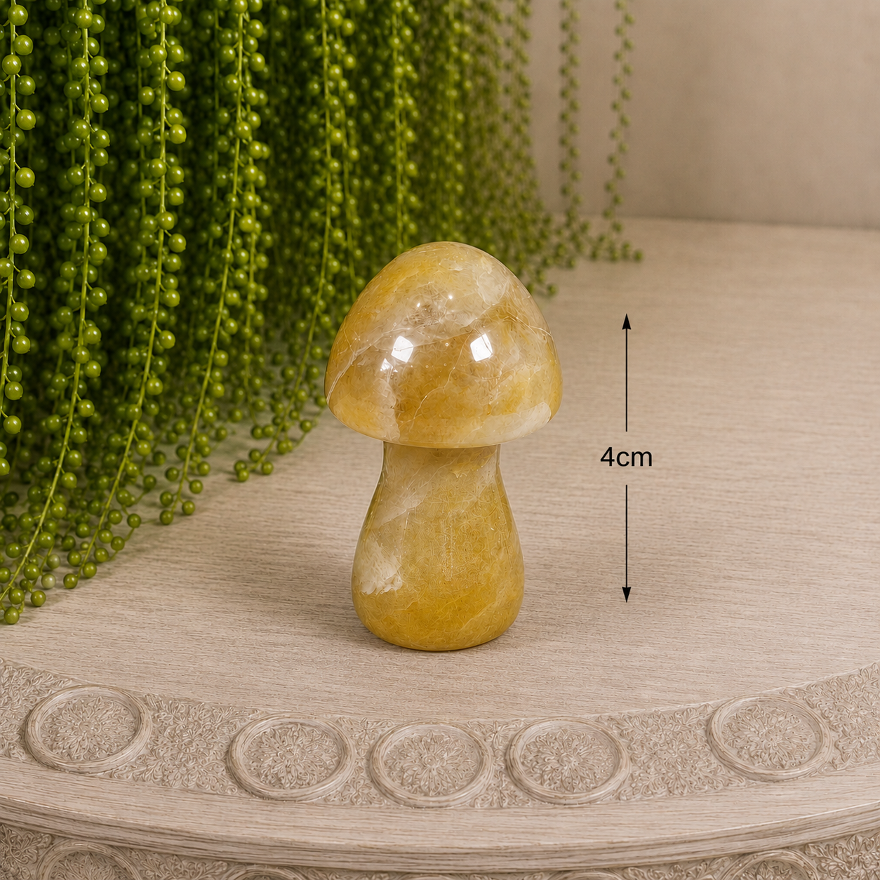 4cm Gemstone Mushroom - Yellow Aventurine